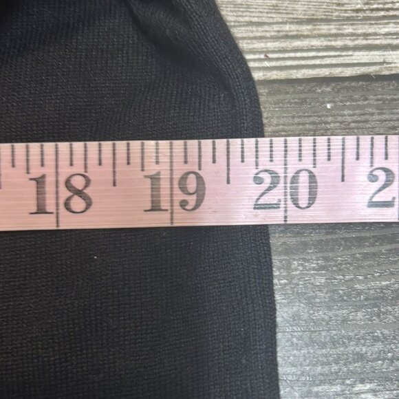 Beautiful Black Knit High Detailed Neck Preppy Sweater Top Size L - Picture 7 of 8